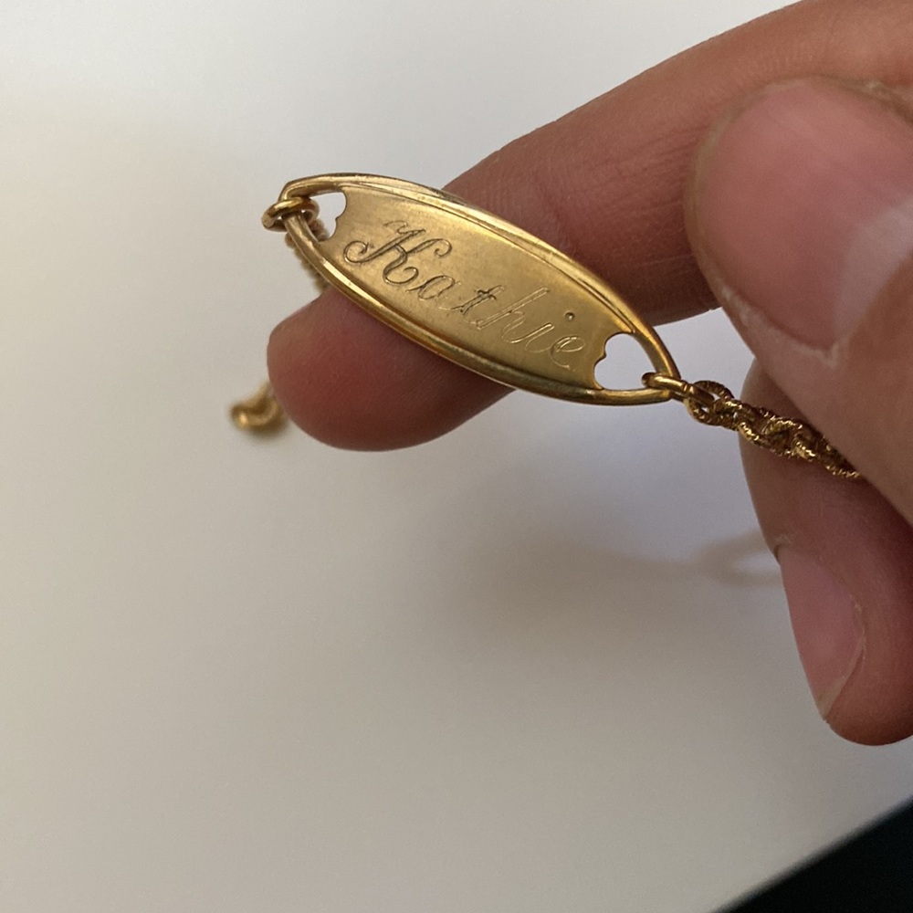 Vintage name plate ID bracelet - Picture 2 of 4
